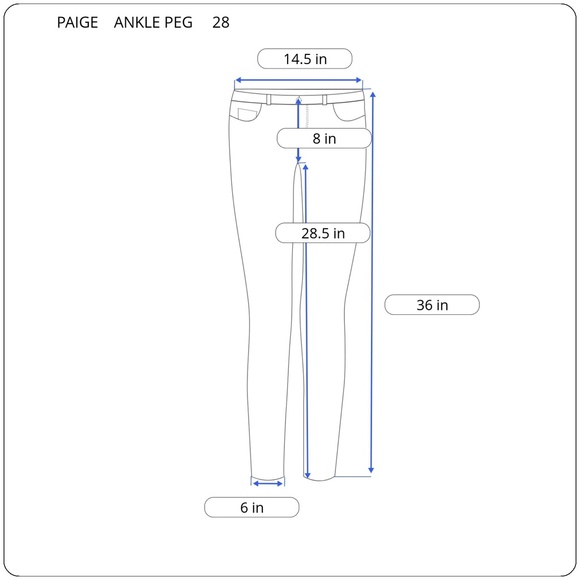 PAIGE Mid Rise Ankle Skinny "Skyline Peg" Jeans - Picture 4 of 14
